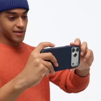 Moft Snap Movas MagSafe dėklas iPhone 17 Pro Max tamsiai mėlynas