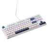 Machenike K500B-B87 Wired Mechanical Gaming Keyboard, 87-Key TKL, Red Switch, RGB Backlight, White