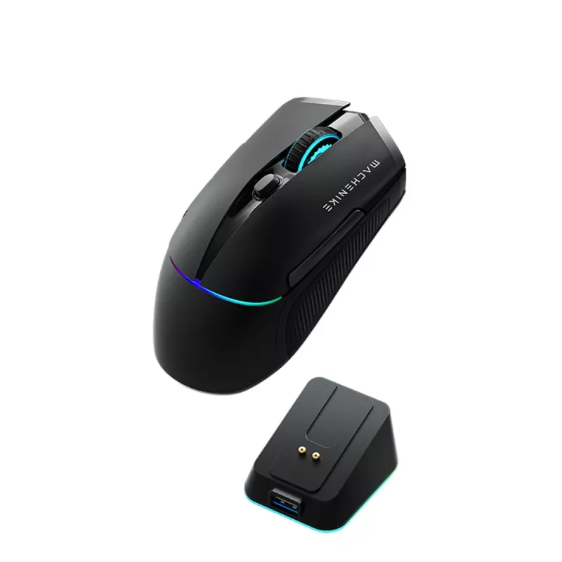 Machenike L8 Pro Wireless Gaming Mouse with Charging Dock - Black