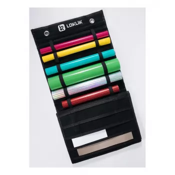 LOKLIK Vinyl Roll Holder – sieninis laikiklis 24 ritinėliams, juodas