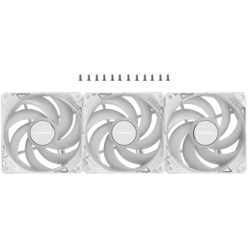 TCOMAS FA200 White Triple Pack 3x120mm korpuso ventiliatoriai