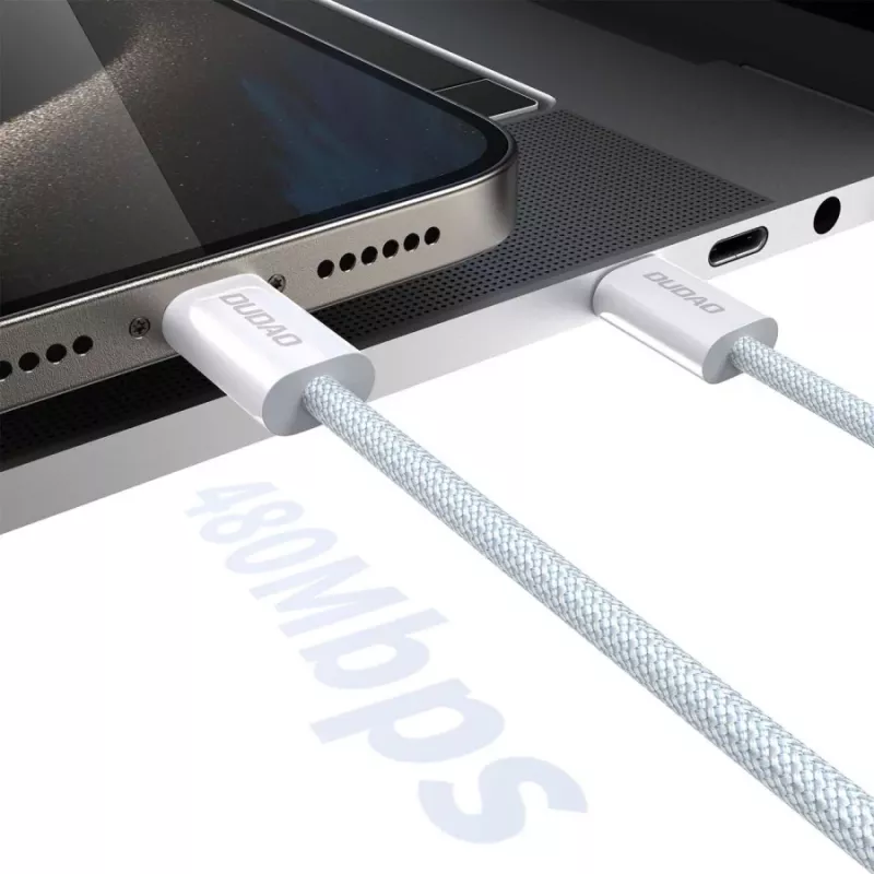 Dudao L6C USB-C į USB-C 60W PD 2m Baltas