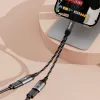 Dudao L13C+ 2-in-1 USB-C į USB-C adapteris su garsu ir įkrovimu