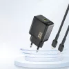 Dudao A26EU GaN 20W USB-C įkroviklis, juodas