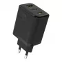 Dudao A29 65W GaN sieninis įkroviklis 2x USB-C + 1x USB-A juodas