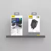 Dudao A29 65W GaN sieninis įkroviklis 2x USB-C + 1x USB-A juodas