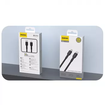 Dudao L9X USB-C į Lightning laidas 2m Juodas