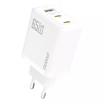 Dudao A29 65W GaN 2x USB-C + 1x USB-A įkroviklis - Baltas