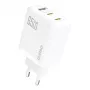 Dudao A29 65W GaN 2x USB-C + 1x USB-A įkroviklis - Baltas
