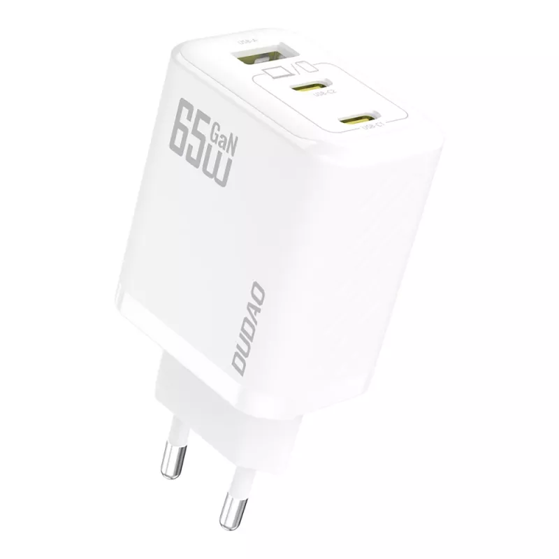 Dudao A29C 65W GaN USB-C įkroviklis su kabeliu – balta
