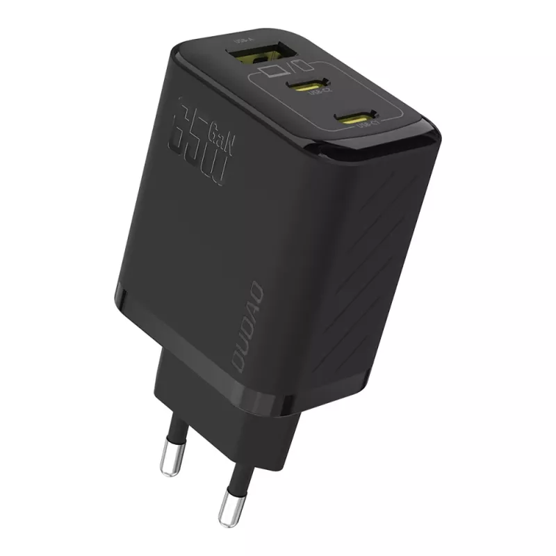 Dudao A29C 65W GaN USB-C įkroviklis su USB-C laidu - Juoda