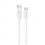 Dudao L2S USB-A į USB-C 30W 1m baltas įkrovimo ir duomenų kabelis