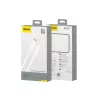 Dudao L2S USB-A į USB-C 30W 1m baltas įkrovimo ir duomenų kabelis
