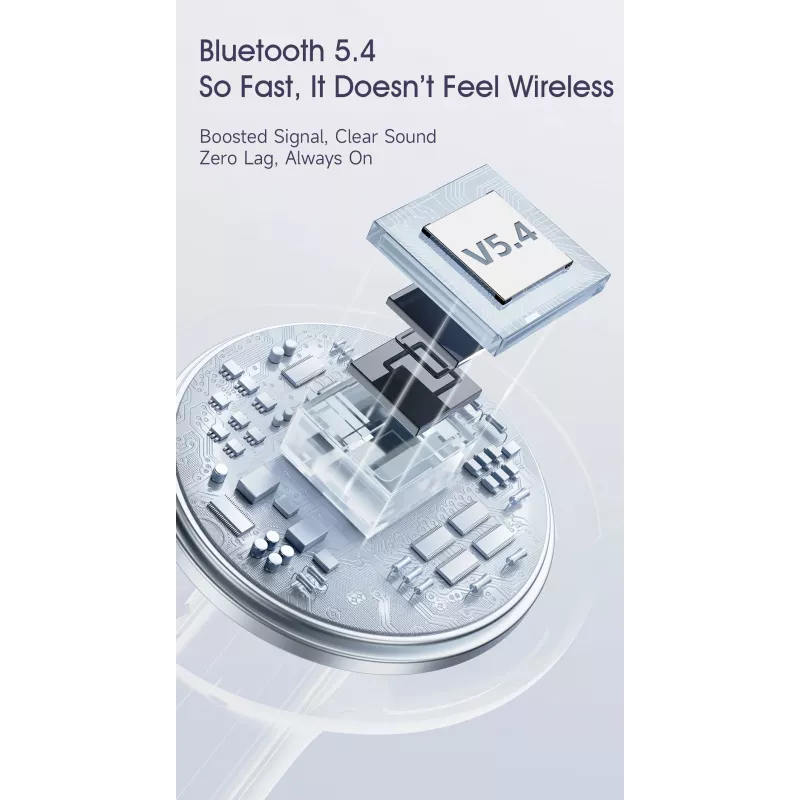 Dudao U21 TWS ANC ENC Bluetooth 5.3 belaidės ausinės - balta