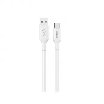 Dudao L2S USB-A į USB-C 30W 2m Baltas Įkrovimo ir Duomenų Sinchronizavimo Laidas