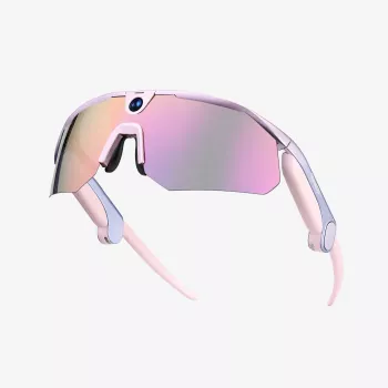 BleeqUp Ranger AI Sports Camera Glasses Pink