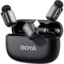 BOYA mini 2-02 belaidė mikrofonų sistema 2.4GHz USB-C – juoda
