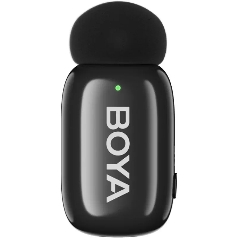 BOYA mini 2-02 belaidė mikrofonų sistema 2.4GHz USB-C – juoda