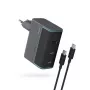 CUKTECH CUKAD1003EUG GaN 100W 2x USB-C 1x USB-A Įkroviklis su USB-C laidu - Pilka