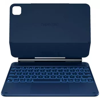 Typecase Edge klaviatūrinis dėklas, skirtas iPad Air 11 M2 2024 / M3 2025 / M4 2026, šviesiai mėlynas