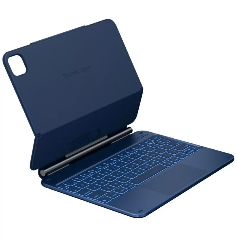Typecase Edge klaviatūrinis dėklas, skirtas iPad Air 11 M2 2024 / M3 2025 / M4 2026, šviesiai mėlynas