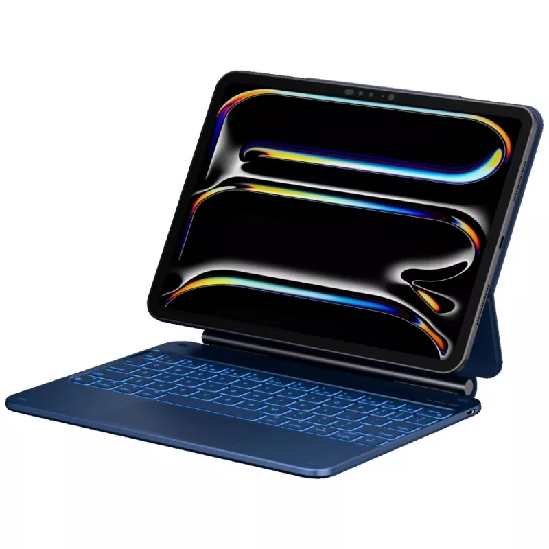 Typecase Edge klaviatūrinis dėklas, skirtas iPad Air 11 M2 2024 / M3 2025 / M4 2026, šviesiai mėlynas
