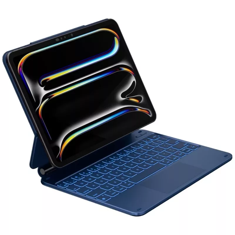 Typecase Edge klaviatūrinis dėklas, skirtas iPad Air 11 M2 2024 / M3 2025 / M4 2026, šviesiai mėlynas