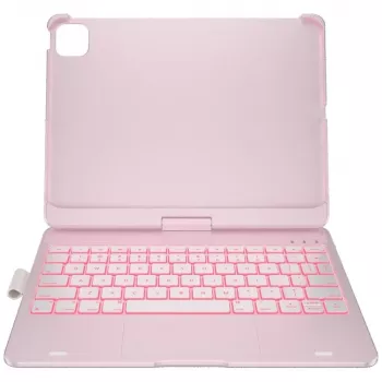 Typecase Flexbook Touch Detachable Keyboard Folio Case, iPad Air 11 M2 2024 / M3 2025 / M4 2026, šviesiai rožinė