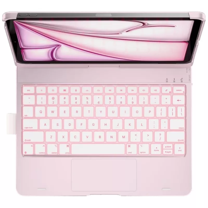Typecase Flexbook Touch Detachable Keyboard Folio Case, iPad Air 11 M2 2024 / M3 2025 / M4 2026, šviesiai rožinė