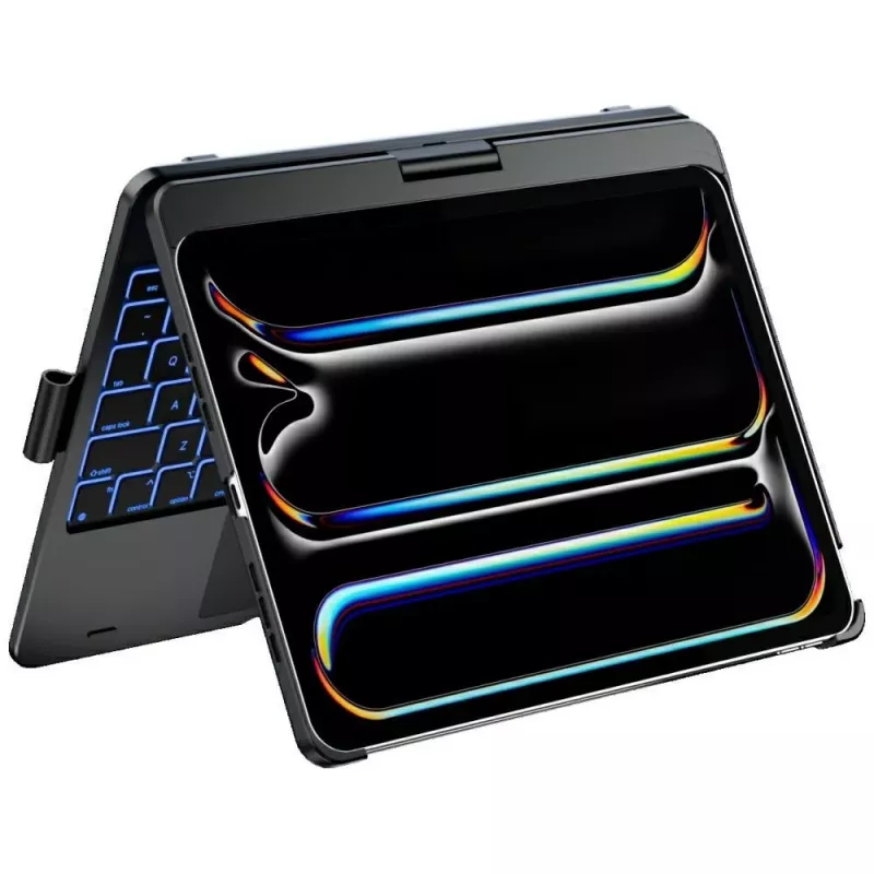 Typecase Flexbook Touch klaviatūrinis dėklas, skirtas iPad Pro 11 (2024/2025), juodas