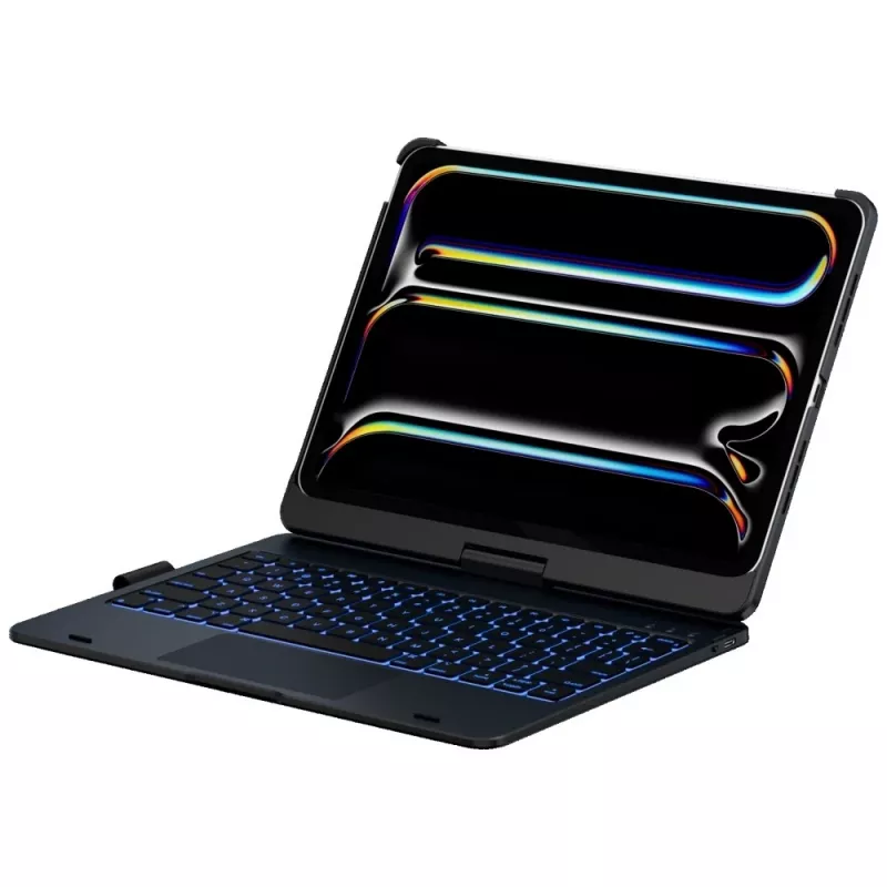 Typecase Flexbook Touch klaviatūrinis dėklas, skirtas iPad Pro 11 (2024/2025), juodas