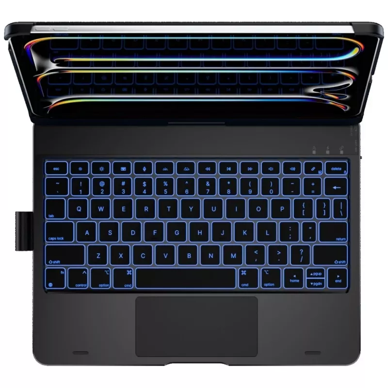 Typecase Flexbook Touch klaviatūrinis dėklas, skirtas iPad Pro 11 (2024/2025), juodas