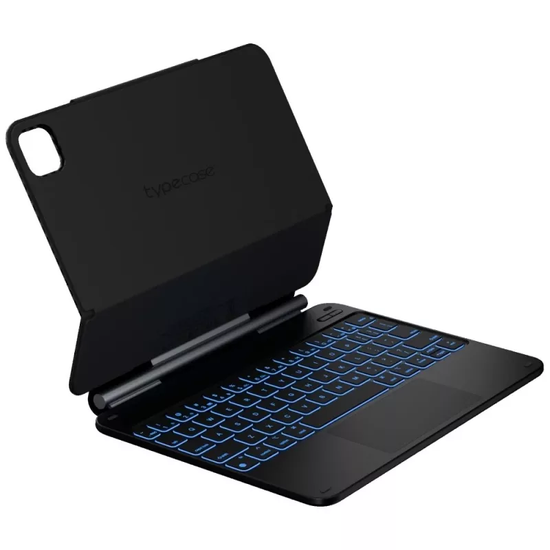 Typecase Edge Keyboard Case, skirta iPad Air 11 M2 2024 / M3 2025 / M4 2026, anglies pluoštas, juoda