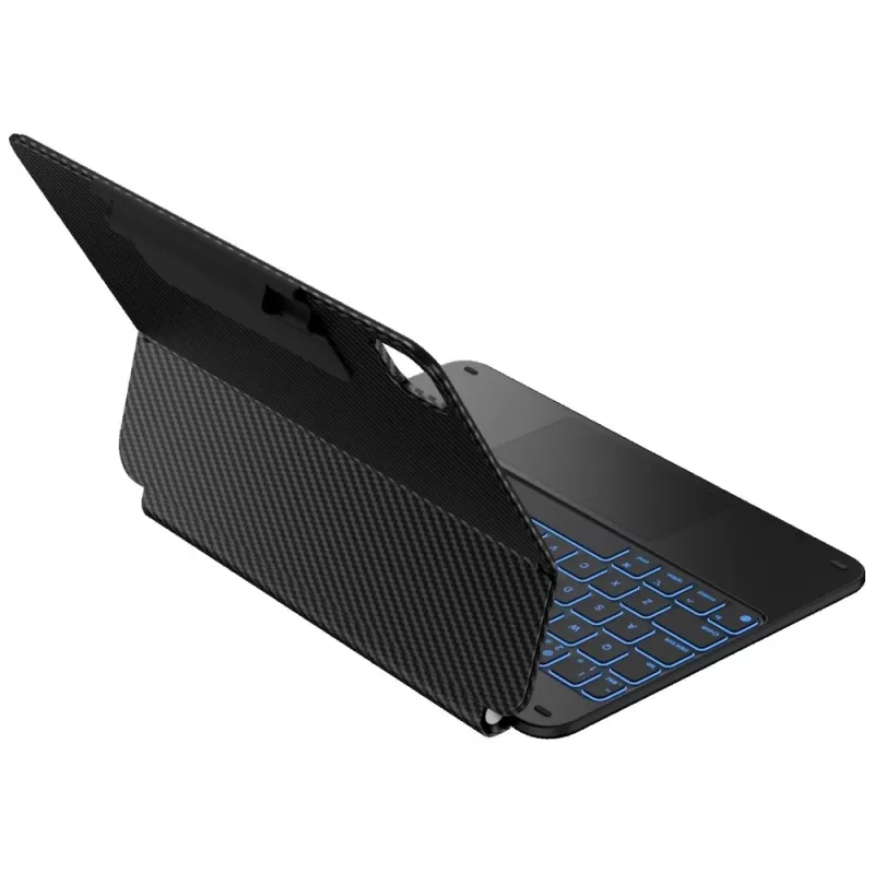 Typecase Edge Keyboard Case, skirta iPad Air 11 M2 2024 / M3 2025 / M4 2026, anglies pluoštas, juoda