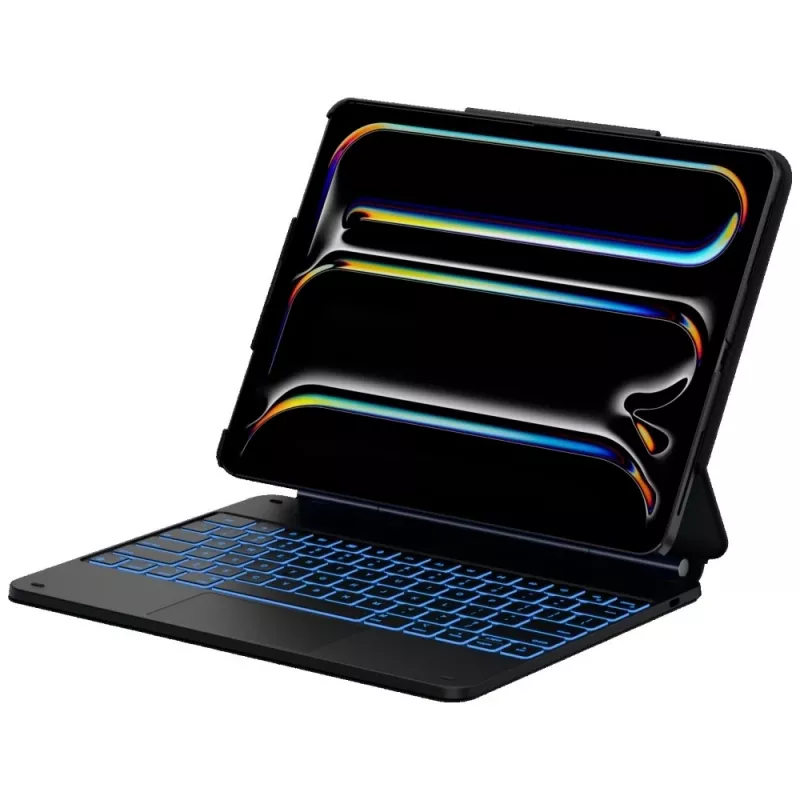 Typecase Edge + klaviatūrinis dėklas, skirtas iPad Air 13 M2 2024 / M3 2025 / M4 2026, juodas
