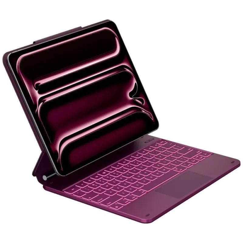 Typecase Edge klaviatūrinis dėklas, skirtas iPad Air 13 2024/2025, Raspberry