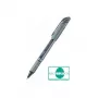Pentel BL27-AX EnerGel rašiklis su užtraukiamu antgaliu – adatinis antgalis 0,35 mm – juodas rašalas – sidabrinis metalinis korpusas
