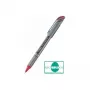 Pentel BL27-BX Liquid Gel rašiklis – sidabrinis – raudonas – 0,7 mm – 0,35 mm – metalinis korpusas – įtraukiamas