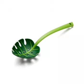 OTOTO Jungle Spoon Slotted Spoon - Green Food-Grade Nylon