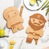 OTOTO Ninja Board pjaustymo lenta ir peilio rinkinys – juoda