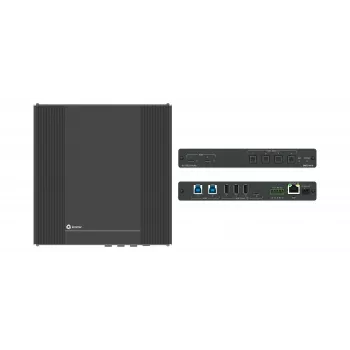 Kramer Electronics SWT3-41-U 4x1 USB 3.2 Host PoE-Acceptor Managed Switcher su 4 įrenginiais - 10 Gbps - Maitinimas per Ethernet