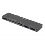DELTACO USBC-1290 Thunderbolt 3 Dock, sidabrinis