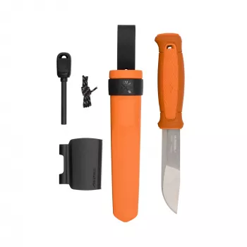 Morakniv Kansbol Fixed Blade Peilis su Išgyvenimo Rinkiniu, Oranžinis