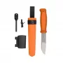 Morakniv Kansbol Fixed Blade Peilis su Išgyvenimo Rinkiniu, Oranžinis