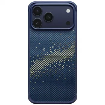 PITAKA StarPeak Aramid ProGuard MagSafe dėklas, skirtas iPhone 17 Pro Max - Milky Way Galaxy