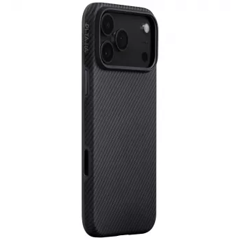 PITAKA Aramid UltraGuard MagSafe Case for iPhone 17 Pro Black/Grey Twill