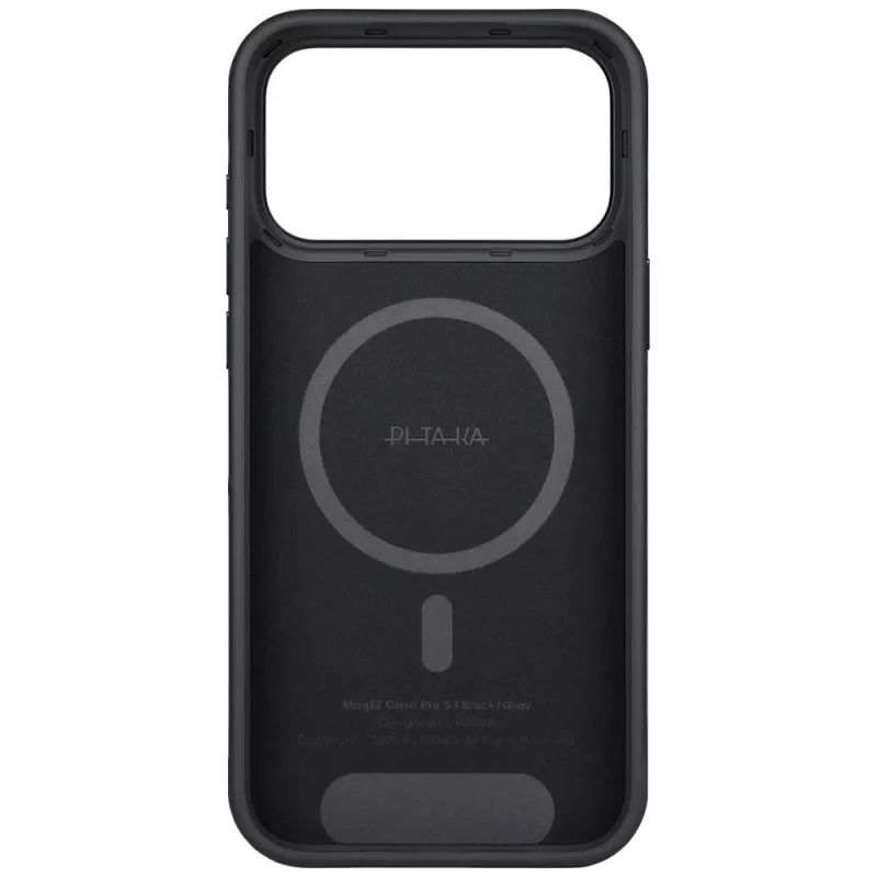 PITAKA Aramid UltraGuard MagSafe iPhone 17 Pro Max, juoda/pilka