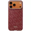 PITAKA Ultra-Slim Monogram MagSafe Case, skirta Apple iPhone 17 Pro, Gold Red