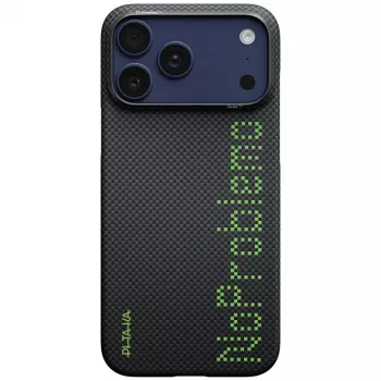 PITAKA Aries Ultra-Slim No Problemo MagSafe Dėklas, skirtas iPhone 17 Pro Max, Juodas