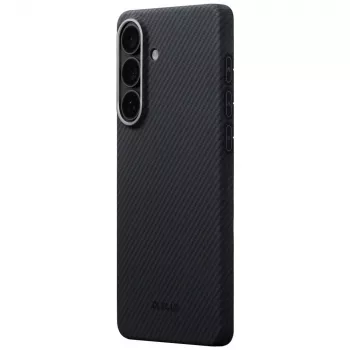 PITAKA Edge Case MagSafe, skirta „Samsung Galaxy S26+“, juoda/pilka